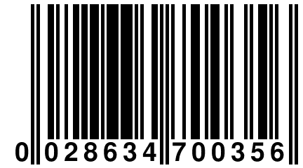 0 028634 700356