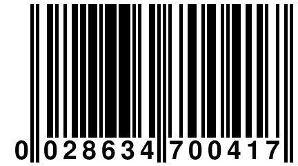 0 028634 700417