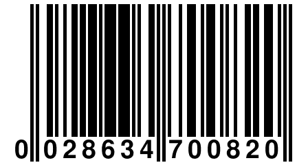 0 028634 700820