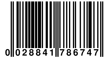 0 028841 786747