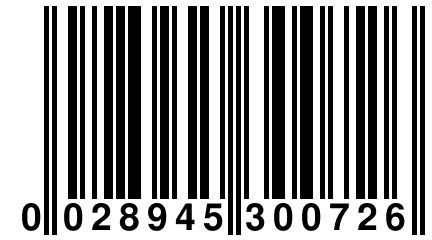 0 028945 300726