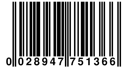 0 028947 751366