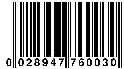 0 028947 760030