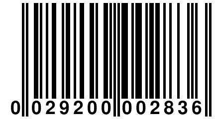 0 029200 002836