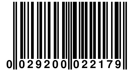 0 029200 022179