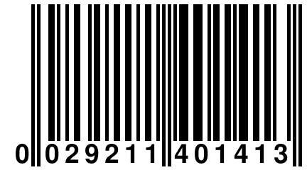 0 029211 401413