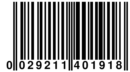 0 029211 401918