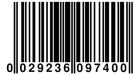 0 029236 097400