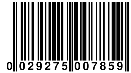 0 029275 007859