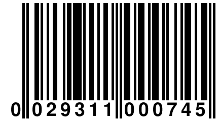 0 029311 000745