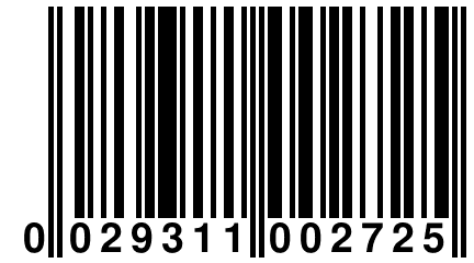 0 029311 002725