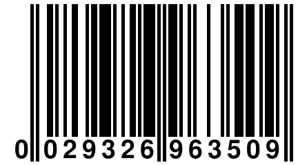 0 029326 963509