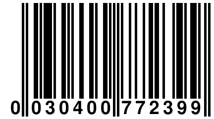 0 030400 772399