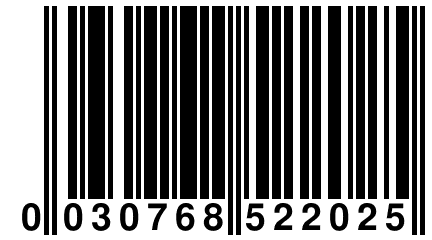 0 030768 522025