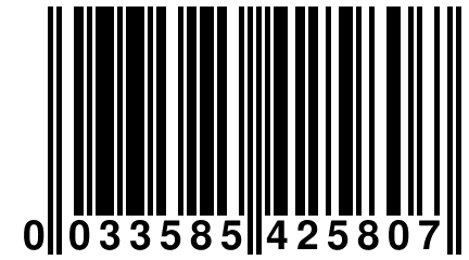 0 033585 425807