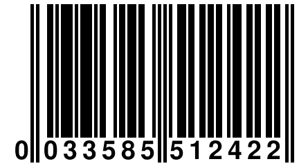 0 033585 512422