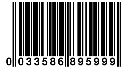 0 033586 895999