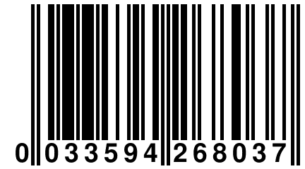 0 033594 268037