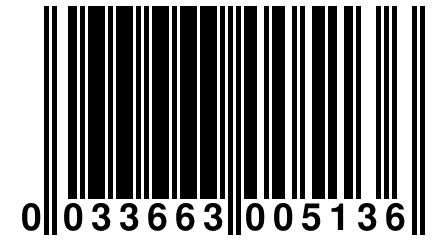 0 033663 005136