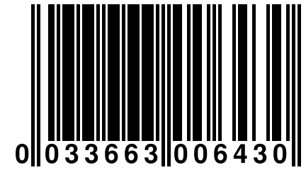 0 033663 006430