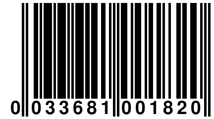 0 033681 001820