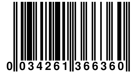 0 034261 366360