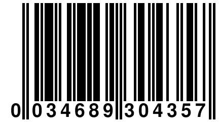 0 034689 304357