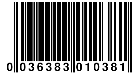 0 036383 010381