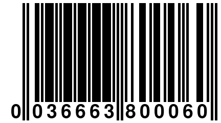 0 036663 800060