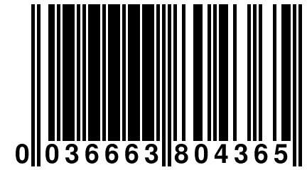 0 036663 804365