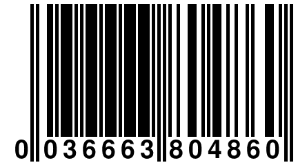 0 036663 804860