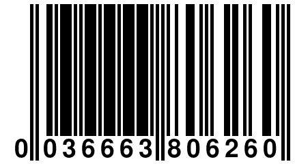 0 036663 806260