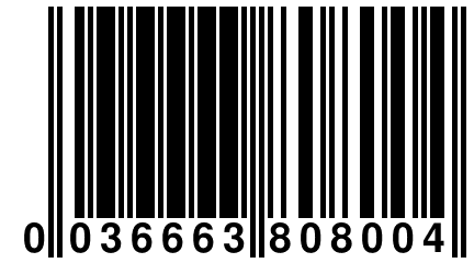 0 036663 808004