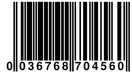 0 036768 704560