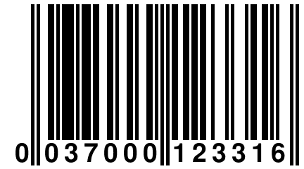 0 037000 123316