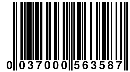 0 037000 563587