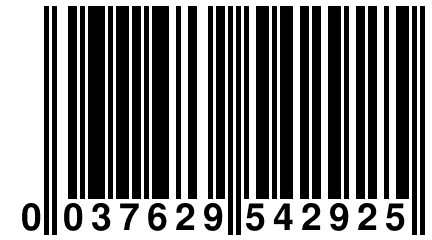 0 037629 542925