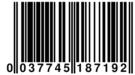 0 037745 187192