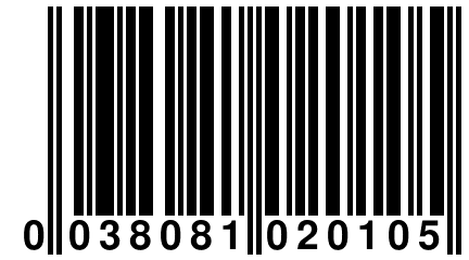 0 038081 020105