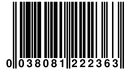 0 038081 222363