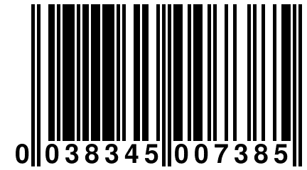 0 038345 007385