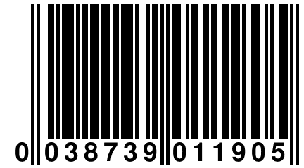 0 038739 011905