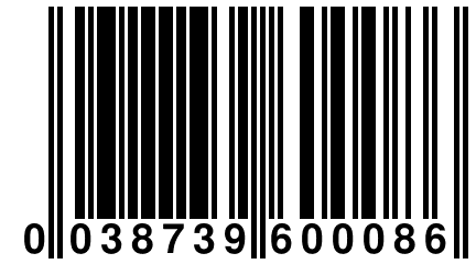 0 038739 600086