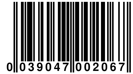 0 039047 002067