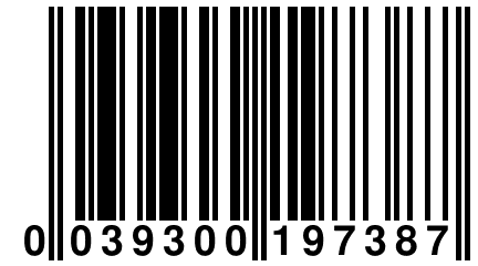 0 039300 197387