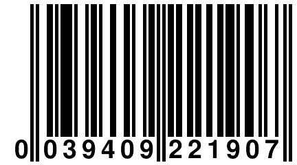 0 039409 221907