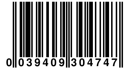 0 039409 304747