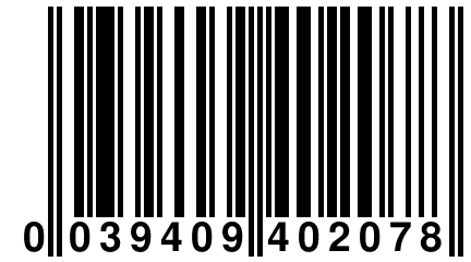 0 039409 402078