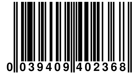 0 039409 402368