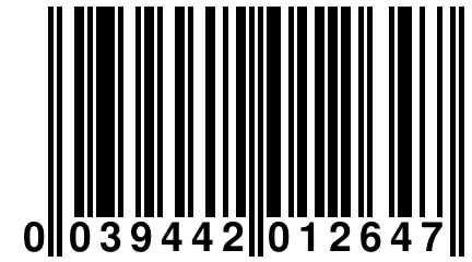 0 039442 012647